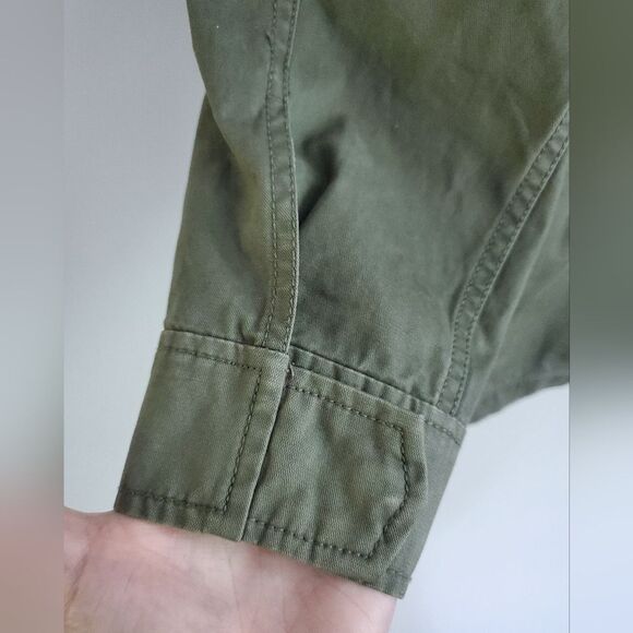Madewell olive green surplus fatigue cargo jacket lightweight size small - Picture 10 of 13